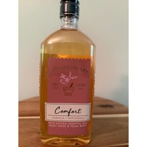 Bath and Body Works Aromatherapy 10 oz Comfort Vanilla Patchouli Body Wash Bath